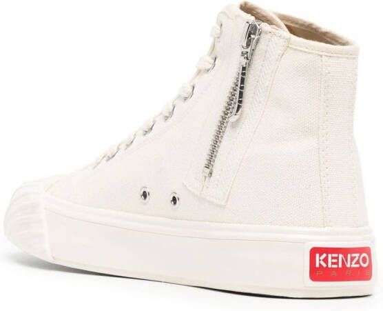 Kenzo embroidered-logo hi-top sneakers White