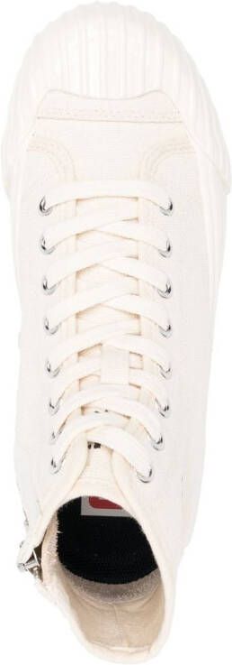 Kenzo embroidered-logo high-top sneakers Neutrals