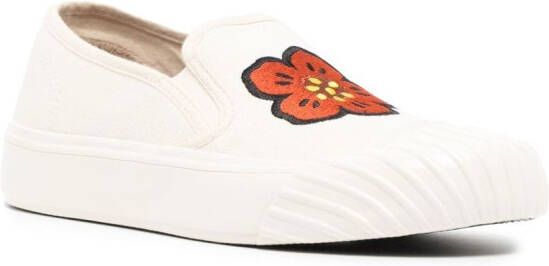 Kenzo embroidered-logo slip-on sneakers White