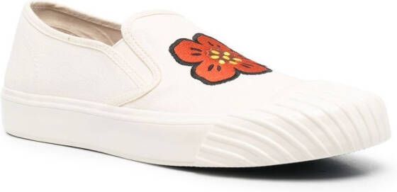 Kenzo floral-print slip-on sneakers Neutrals