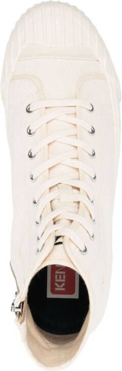 Kenzo high-top lace-up sneakers Neutrals