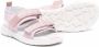 Kenzo Kids animal-print touch-strap sandals Pink - Thumbnail 2