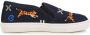Kenzo Kids embroidered slip-on sneakers Blue - Thumbnail 2