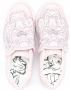 Kenzo Kids embroidered tiger slip-on sneakers Pink - Thumbnail 3