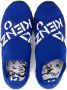 Kenzo Kids flyknit logo strap low-top sneakers Blue - Thumbnail 3