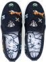 Kenzo Kids Jungle Game pixel-embroidered canvas sneakers Blue - Thumbnail 3