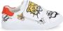Kenzo Kids logo-patch leather sneakers White - Thumbnail 2