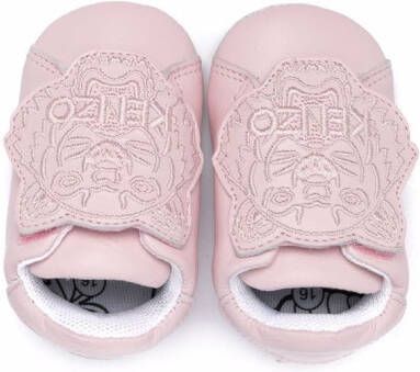 Kenzo Kids logo patch shoes Pink