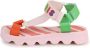 Kenzo Kids logo-print colour-block sandals Pink - Thumbnail 2