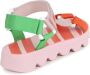Kenzo Kids logo-print colour-block sandals Pink - Thumbnail 3