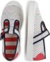 Kenzo Kids stripe-print buckled sneakers White - Thumbnail 4
