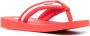 Kenzo logo-patch striped flip flops Red - Thumbnail 2