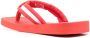 Kenzo logo-patch striped flip flops Red - Thumbnail 3