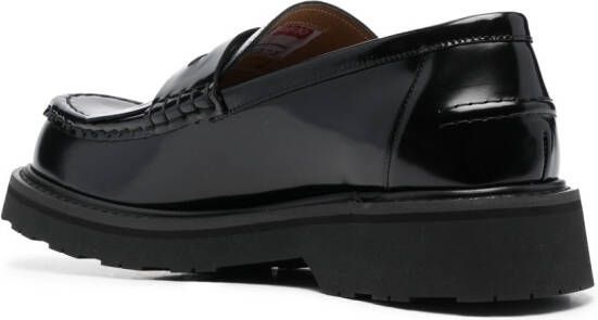 Kenzo logo-plaque chunky leather loafers Black