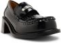 Kenzo logo-plaque leather loafers Black - Thumbnail 2