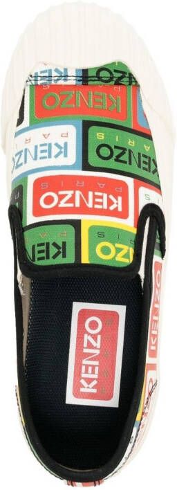 Kenzo logo-print slip-on sneakers Multicolour