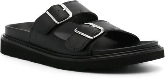 Kenzo Matto leather sandals Black