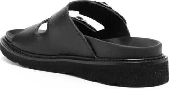 Kenzo Matto leather sandals Black
