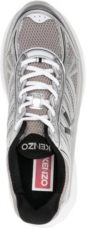 Kenzo Pace metallic mesh sneakers Grey