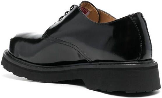 Kenzo smile leather derby shoes Black