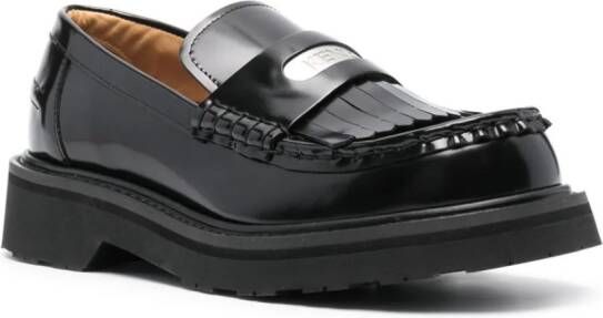 Kenzo Smile leather loafers Black