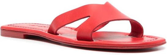 Kenzo strap design flat sandals Red