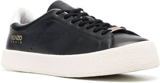 Kenzo swing lace-up leather sneakers Black