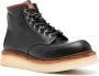 Kenzo Yama wedge leather boots Black - Thumbnail 2