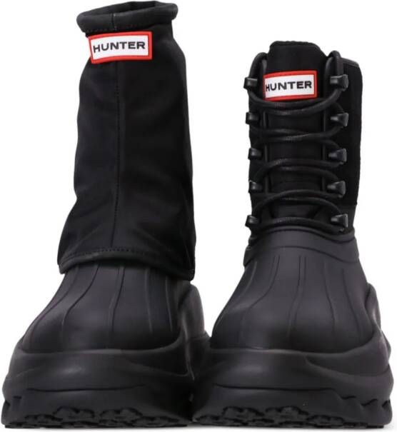 Kenzo x Hunter logo-patch boots Black