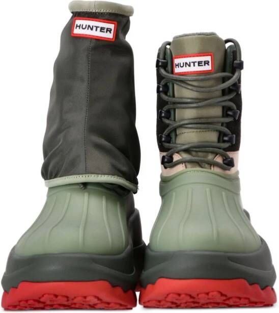 Kenzo x Hunter logo-patch boots Green