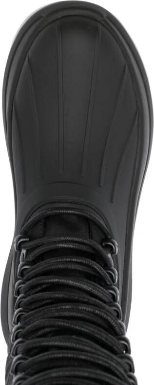 Kenzo x Hunter Tall 70mm lace-up boots Black
