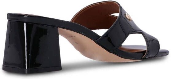 KG Kurt Geiger cut-out detail patent sandals Black