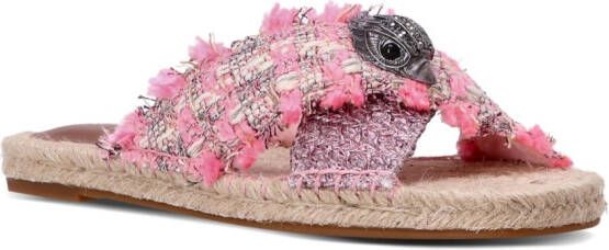 KG Kurt Geiger Kensington tweed espadrilles Pink