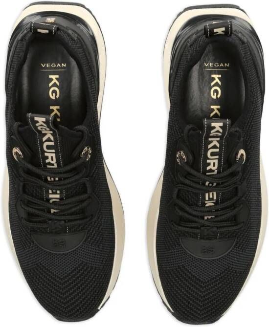 KG Kurt Geiger Louisa knit-panel sneakers Black