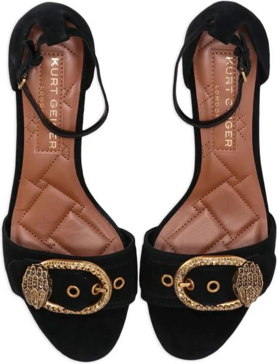 Kurt Geiger London Mayfair Court crystal-embellished sandals Black