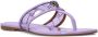 KG Kurt Geiger thong-strap patent-leather sandals Purple - Thumbnail 2