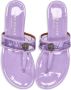 KG Kurt Geiger thong-strap patent-leather sandals Purple - Thumbnail 4