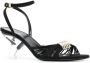 KHAITE Amity 65mm suede sandals Black - Thumbnail 2