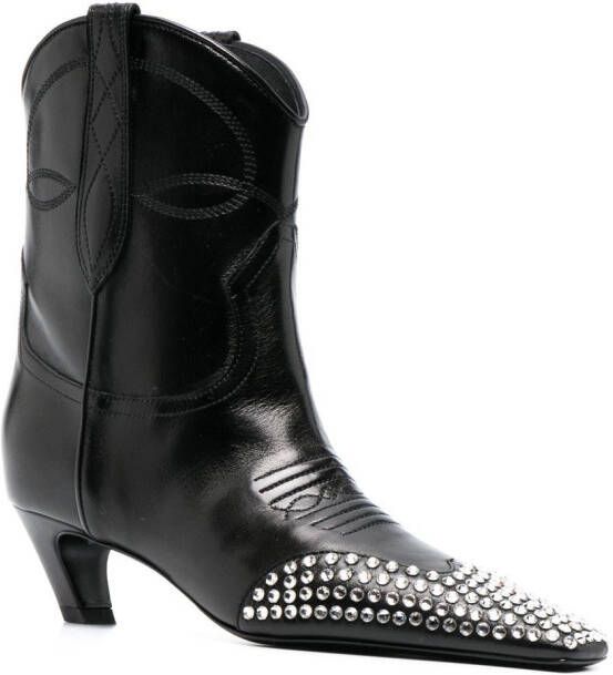 KHAITE Dallas 55mm ankle boots Black