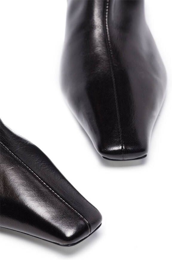 KHAITE Davis 45mm knee-high boots Black