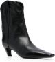 KHAITE The Dallas 45mm leather ankle boots Black - Thumbnail 2