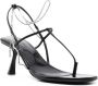KHAITE Linden 65mm crystal-chain sandals Black - Thumbnail 2