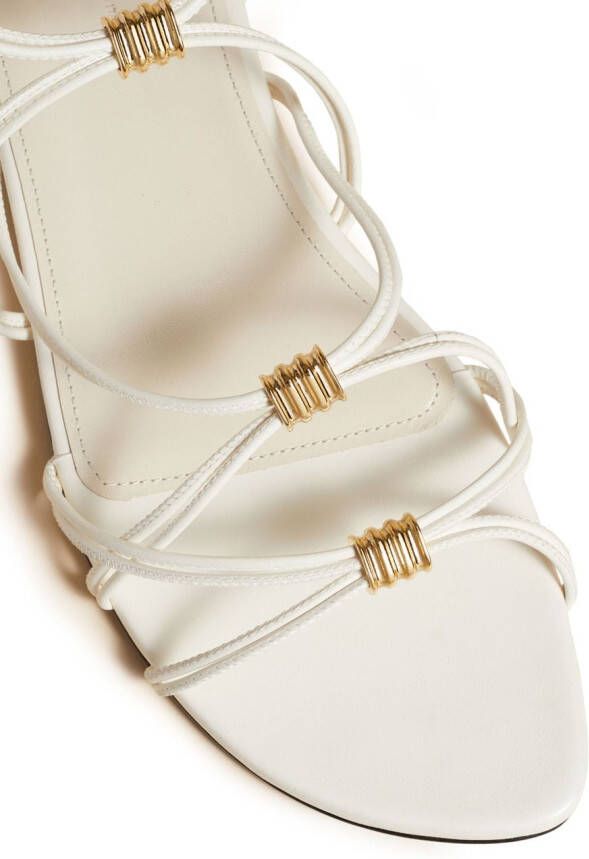 KHAITE Louisa flat leather sole White