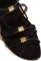 KHAITE Louisa leather flat sandals Black - Thumbnail 3