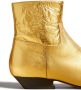 KHAITE Marfa leather ankle boots Gold - Thumbnail 3