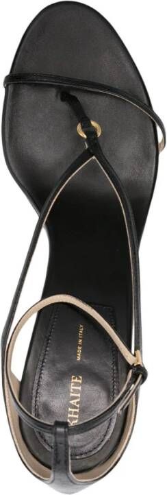 KHAITE Marion 90mm wedge sandals Black