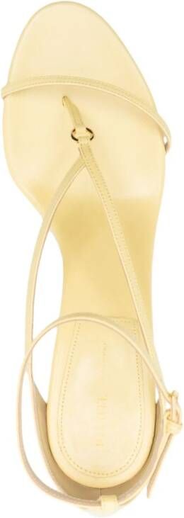 KHAITE Marion leather wedge sandals Yellow