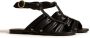 KHAITE Perth flat leather sandals Black - Thumbnail 2