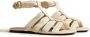 KHAITE Perth leather flat sandals Neutrals - Thumbnail 2