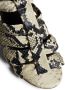 KHAITE Perth snakeskin-print 80mm sandals Neutrals - Thumbnail 4
